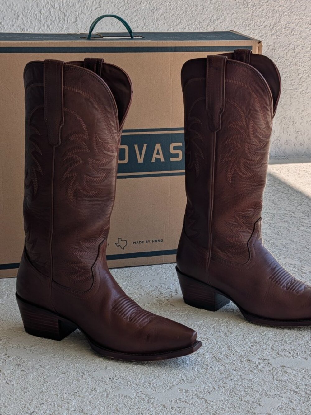 Tecovas The Annie Women's Snip Toe Western Boots in Sequoia (Brown), size 8.5 - Picture 5 of 10